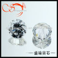 clear white round cubic zirconia brilliant cut gemstones in bulk